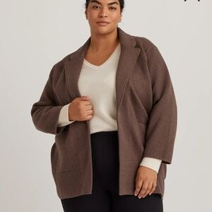 Quince Chocolate Knit Cardigan